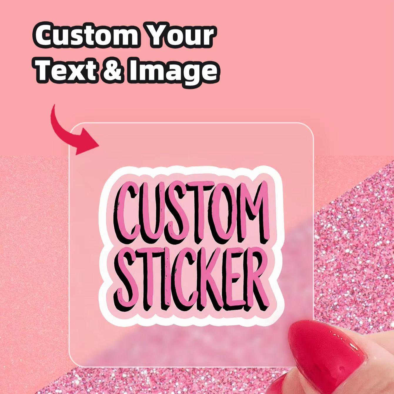 Personalised Candle Label - 1-180 adet özel kişiselleştirilmiş kare çıkartmalar