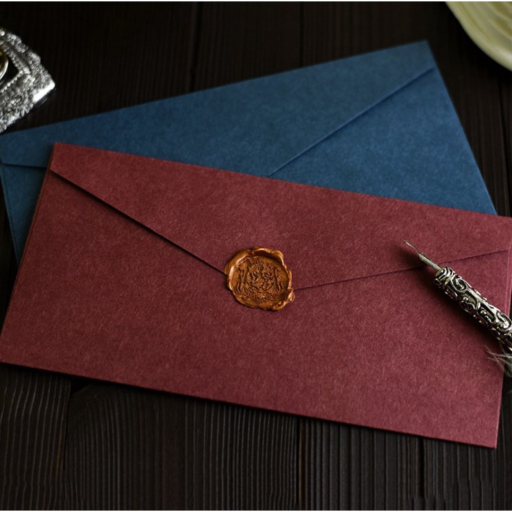 Wax Seal Letter Kit - 1 adet kağıt zarflar iş için