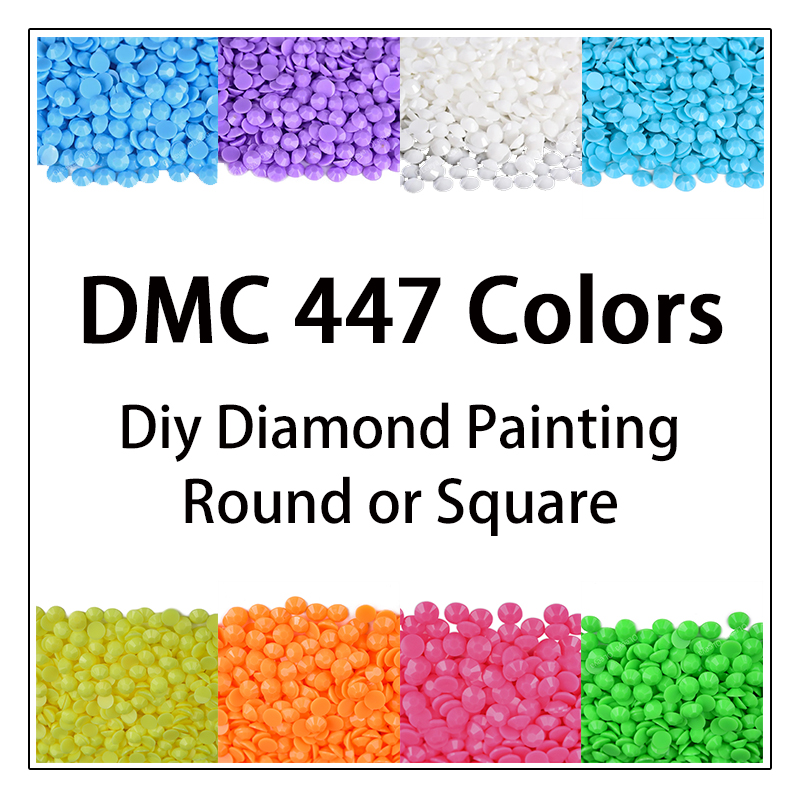 Photo Mosaic Print - DMC 447 Renk 5D Diy Elmas