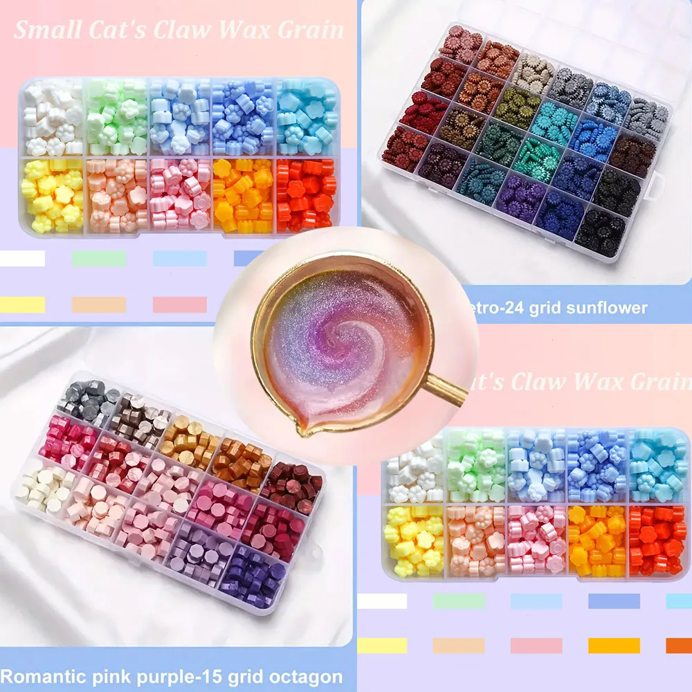 Wax Seal Letter Kit - 600 Adet Kutu Mühürleme Balmumu Boncukları,