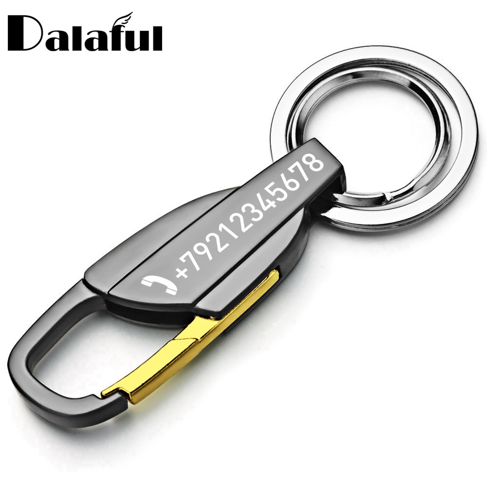 Initial Ring Custom - Kişiselleştirilmiş Yazı Anahtarlık Erkekler Anahtarlık Anahtarlık