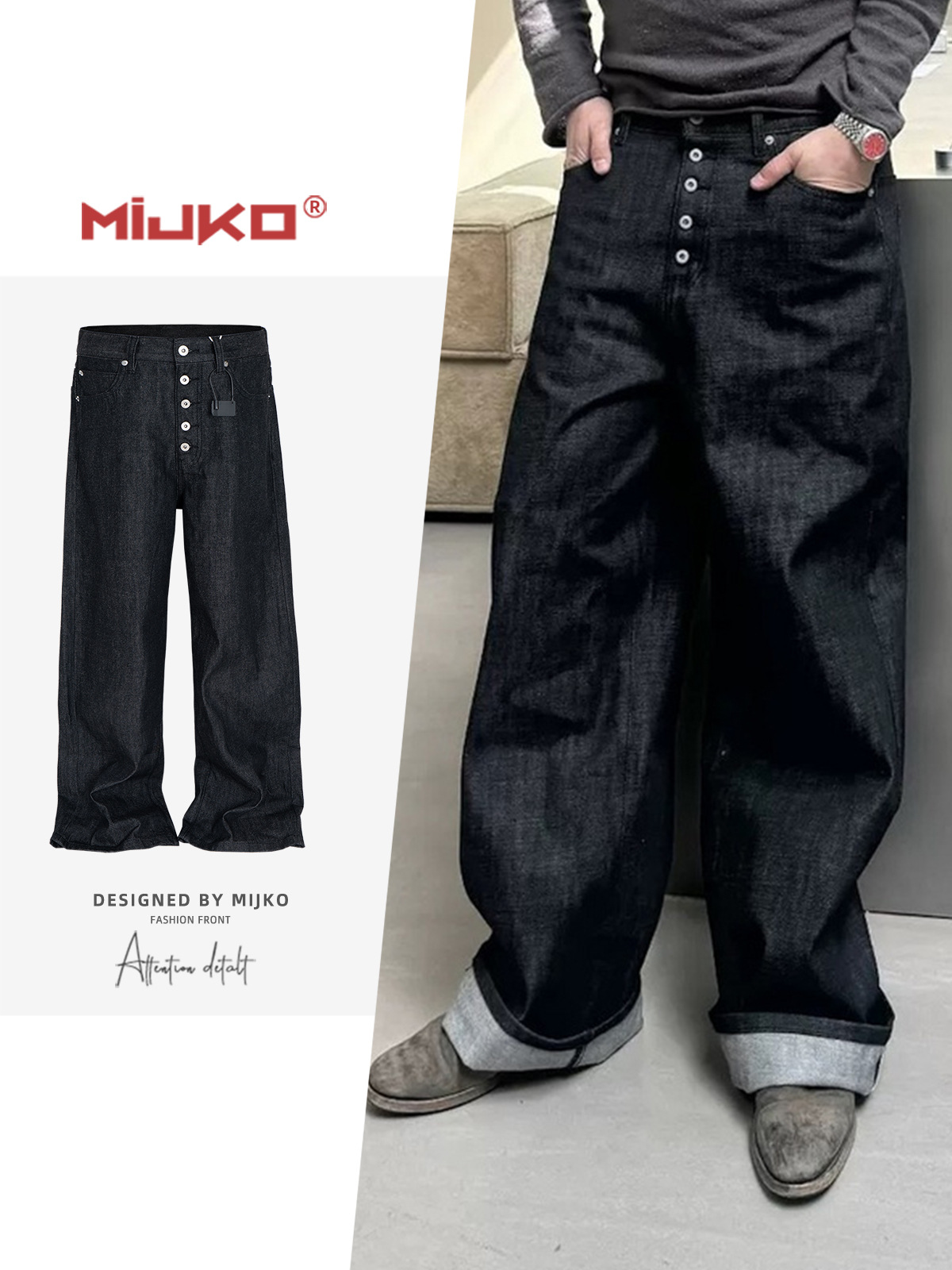 Levis Jeans 501 - MIJKO High Street Cleanfit Koyu Mavi
