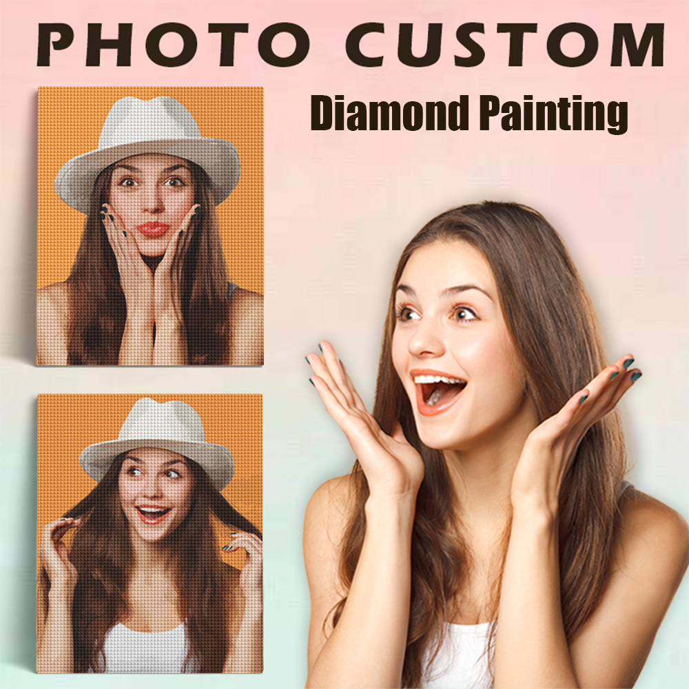Photo Mosaic Print - Evershine Tam Kare Yuvarlak Elmas Boyama