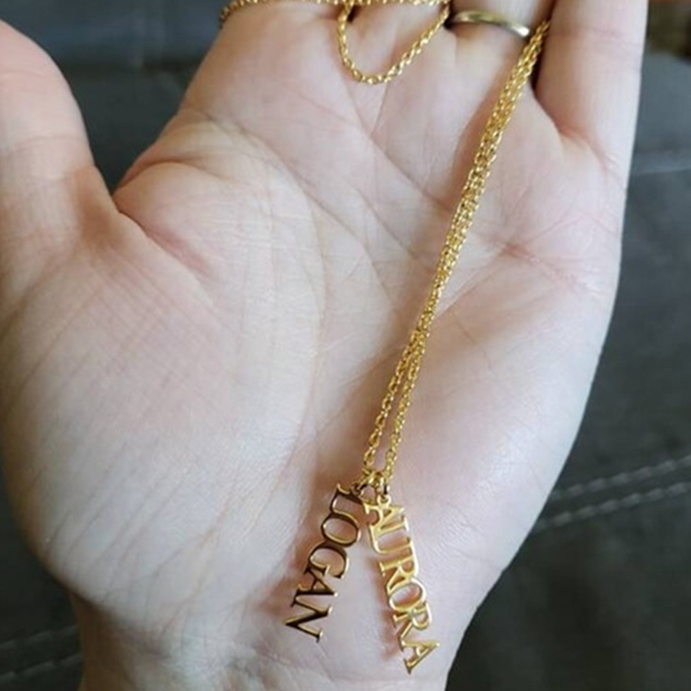 Birth Flower Necklace - Özel Çoklu İsimli Kolye Paslanmaz Çelik