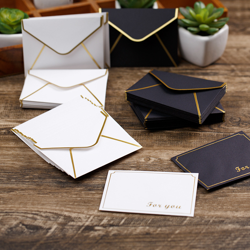 Wax Seal Letter Kit - 10*7.5cm Mini Küçük VIP Zarflar -
