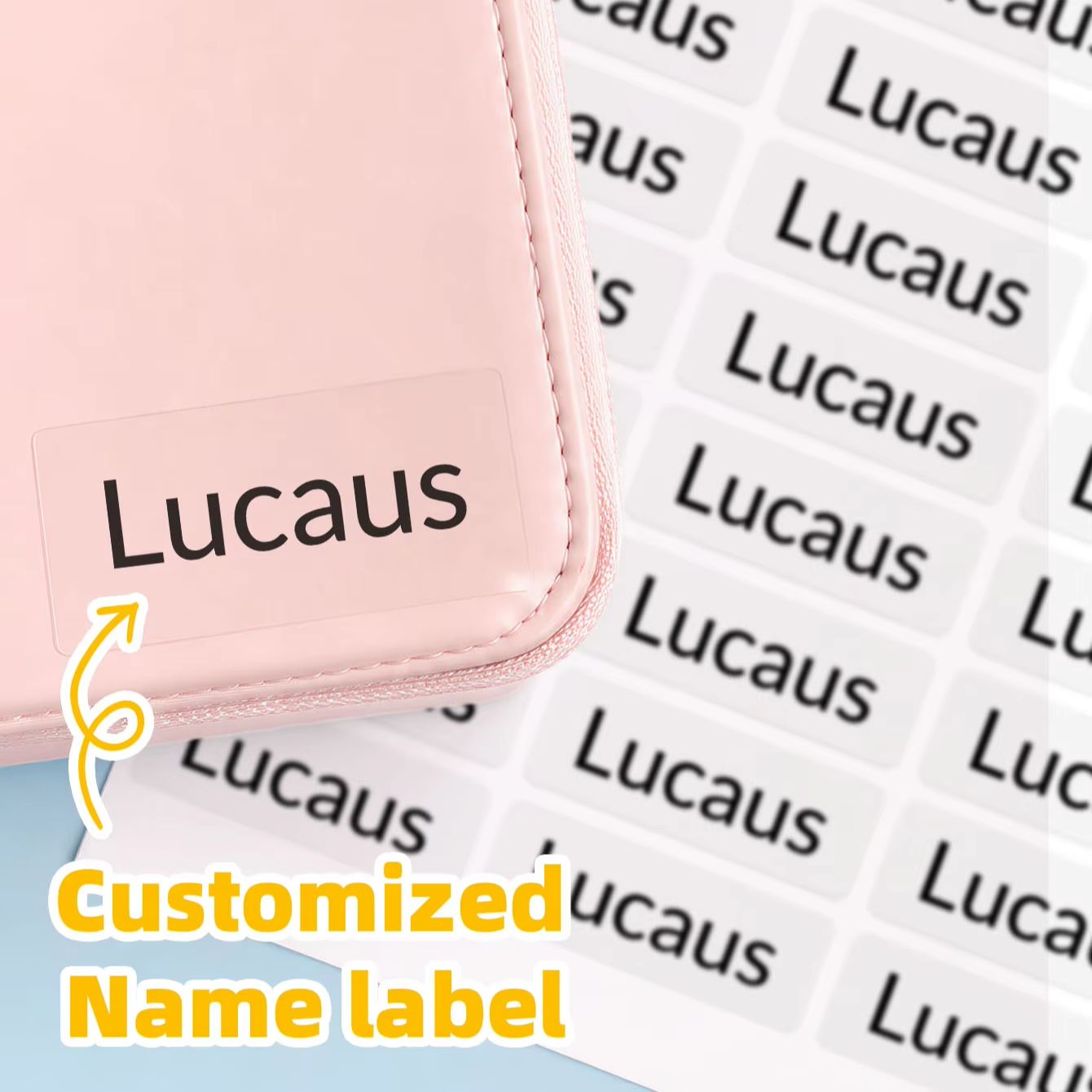 Personalized Name Box - 1-240 adet özel kişiselleştirilmiş isim çıkartmaları