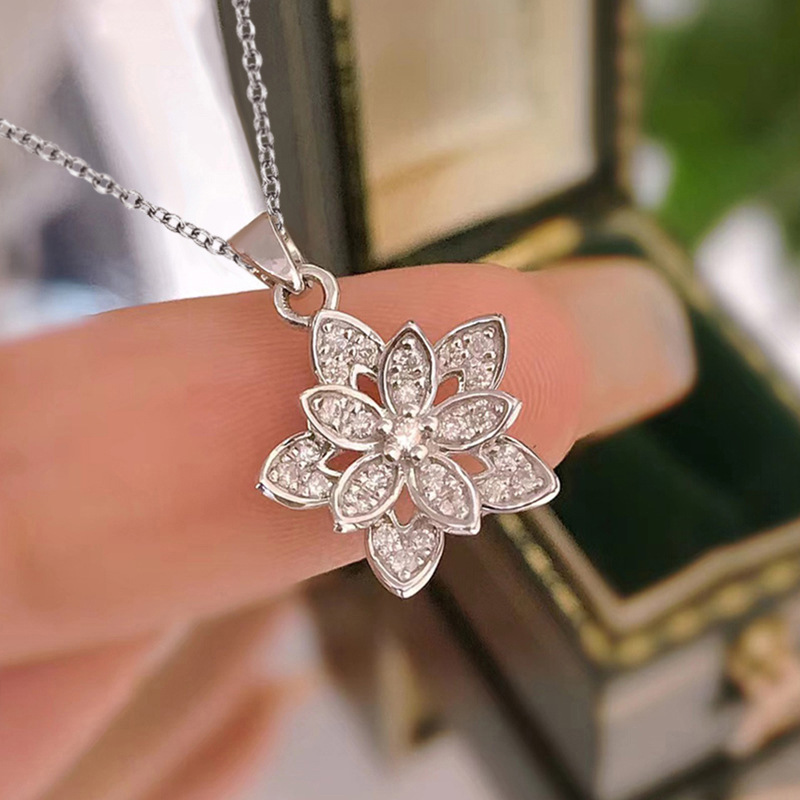 Birth Flower Necklace - 925 Ayar Gümüş Çiçek Kolye Kişilik