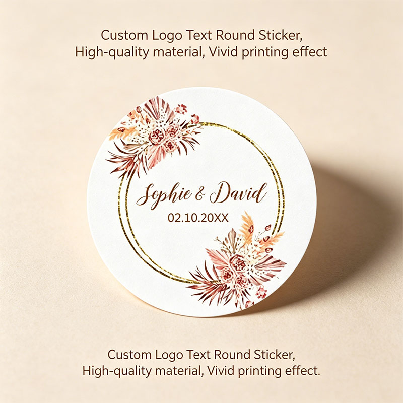 Personalized Name Box - Özel İsimler Tarih Düğün Çıkartmaları Boho
