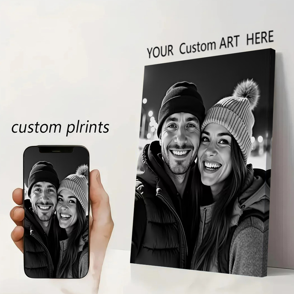 Pet Portrait Custom - Fotoğraflarınızdan Özel Baskı Kanvas Tablo Düğün