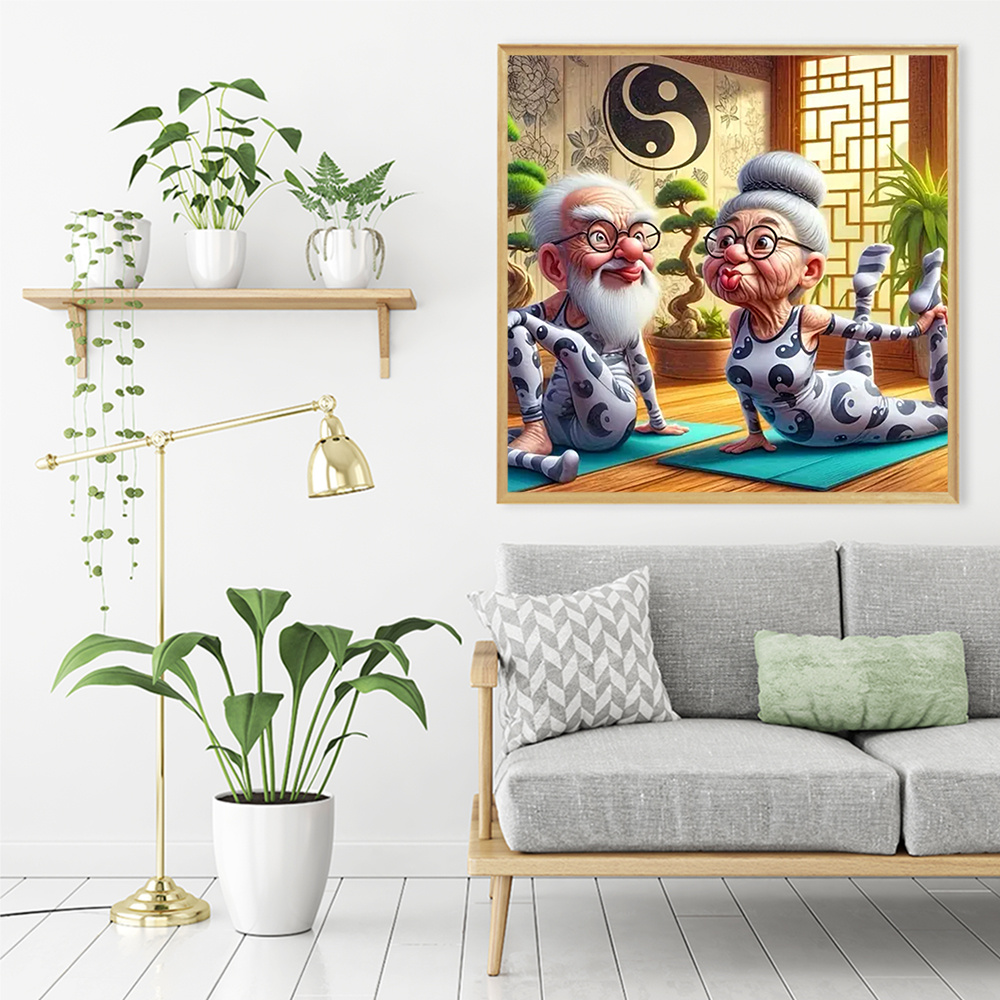 Momoart Yaşlı İnsanlar Elmas M - Photo Mosaic Print incelemesi ve fiyatı