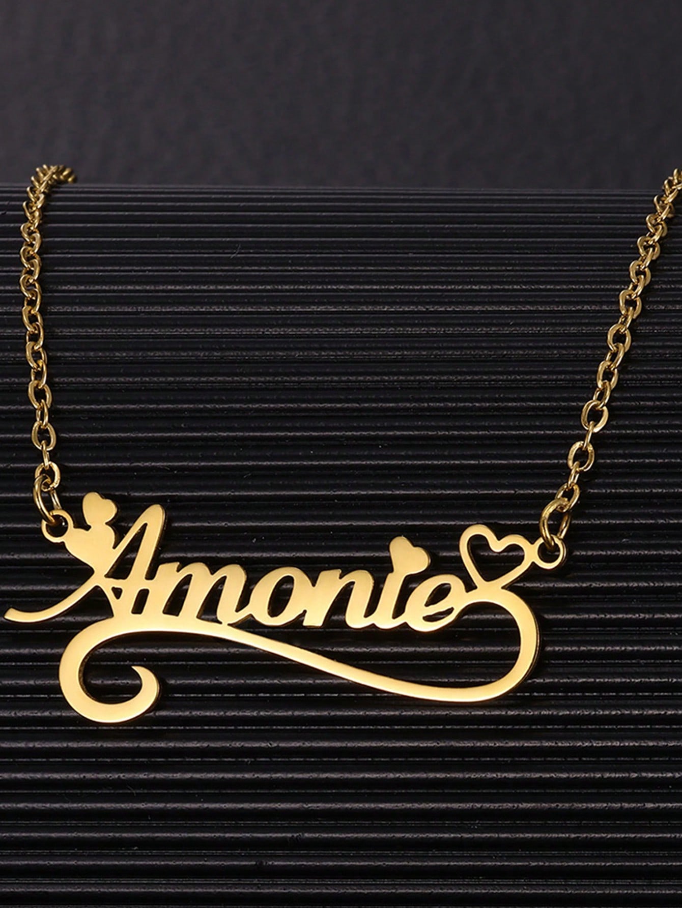 Kadınlar için özel ad Hollow k - Name Necklace Custom incelemesi ve fiyatı