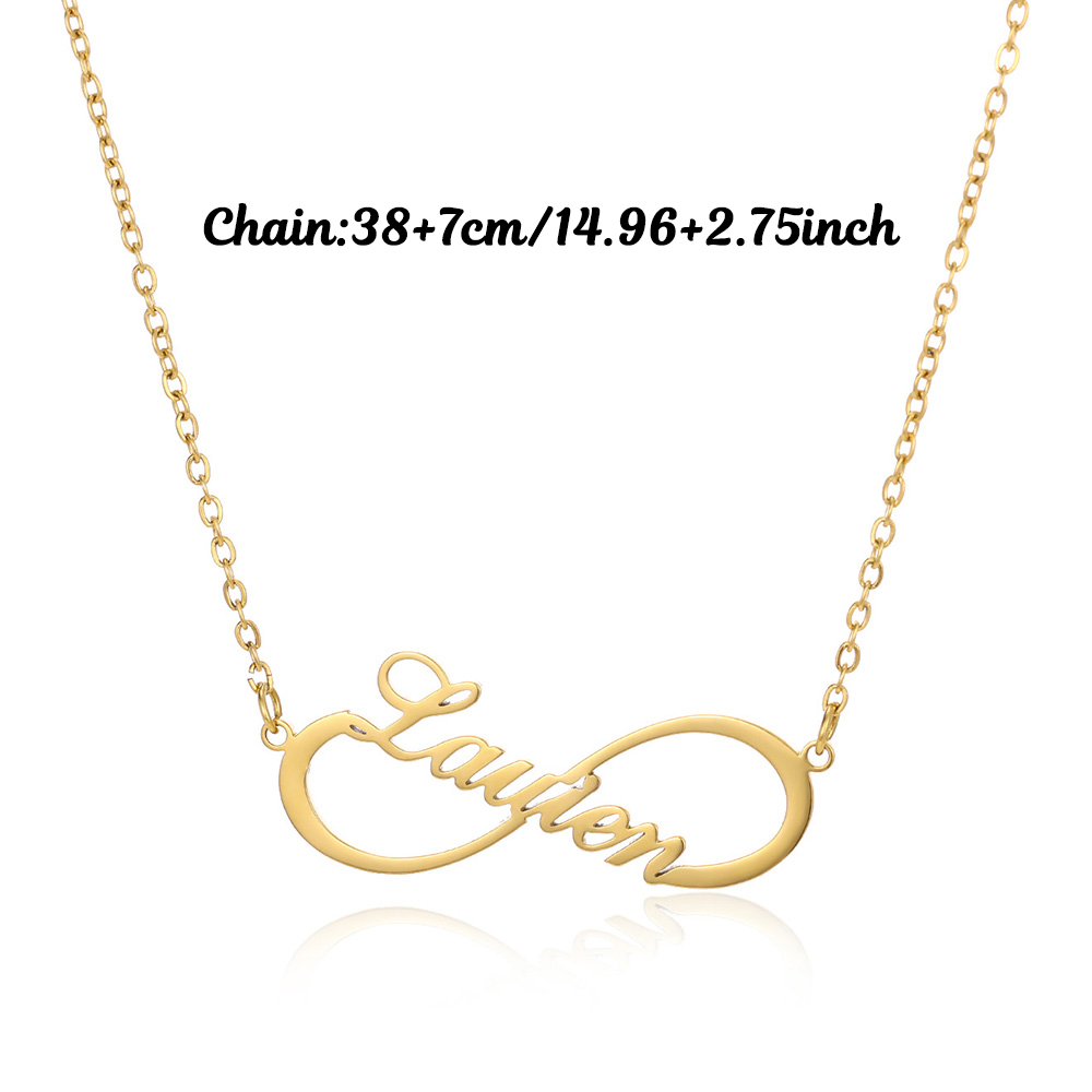 Özel Ad Sonsuzluk Kolye Kadın  - Name Necklace Custom incelemesi ve fiyatı