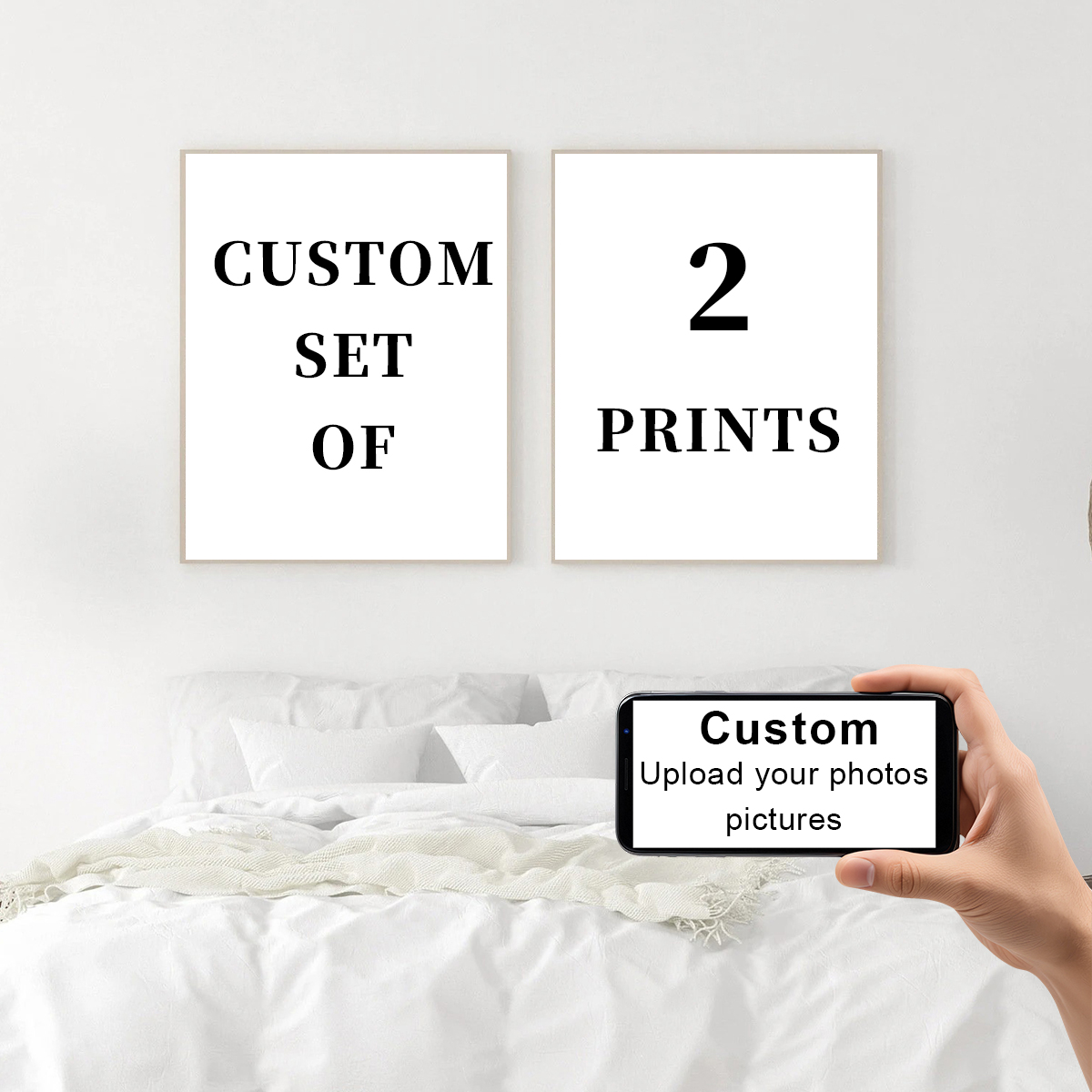 2 adet/takım özel tuval baskıl - Pet Portrait Custom incelemesi ve fiyatı