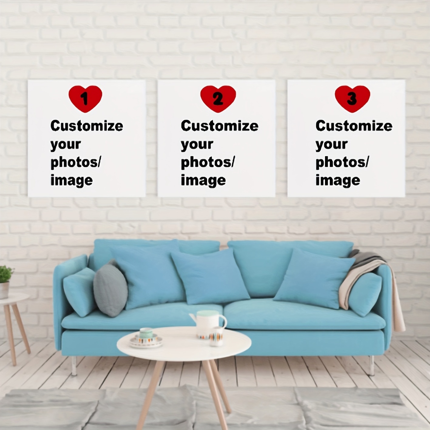 3'lü/set Özel Kare Kanvas Post - Pet Portrait Custom incelemesi ve fiyatı