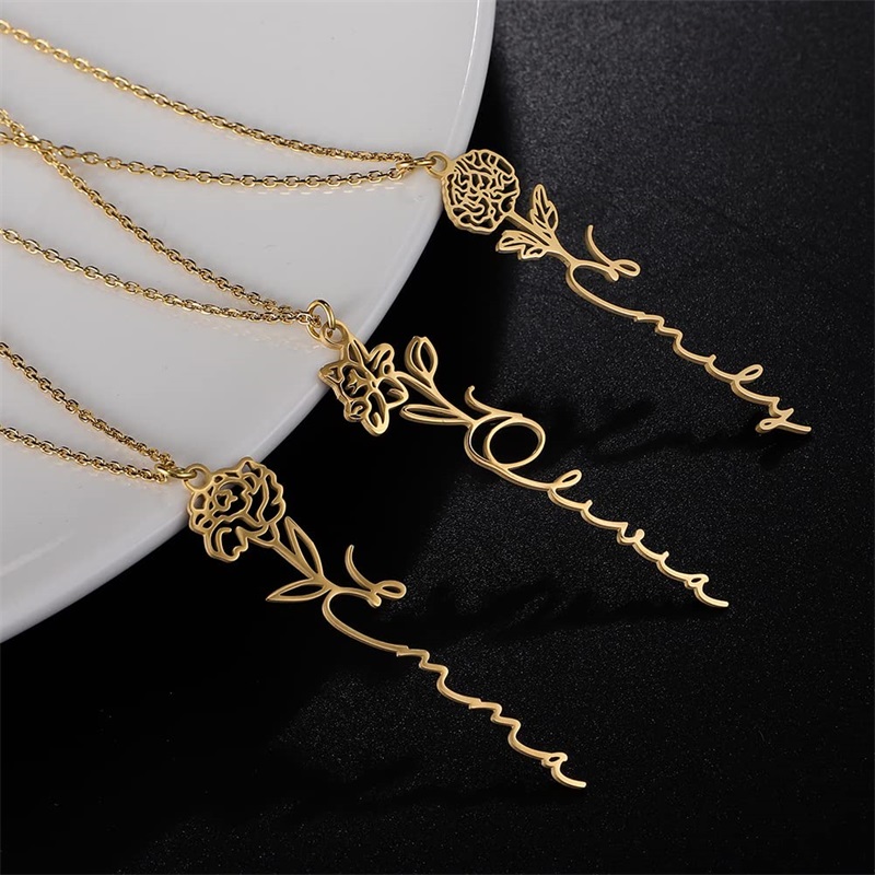 Kişiselleştirilmiş Doğum Çiçeğ - Birth Flower Necklace incelemesi ve fiyatı