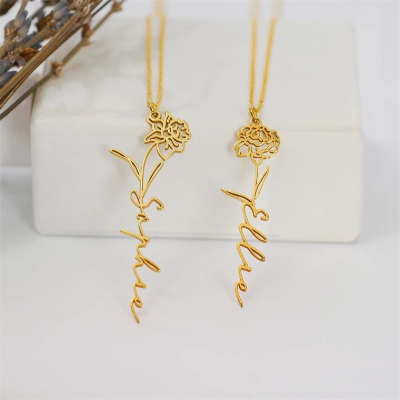 Kişiselleştirilmiş Doğum Çiçeğ - Birth Flower Necklace incelemesi ve fiyatı