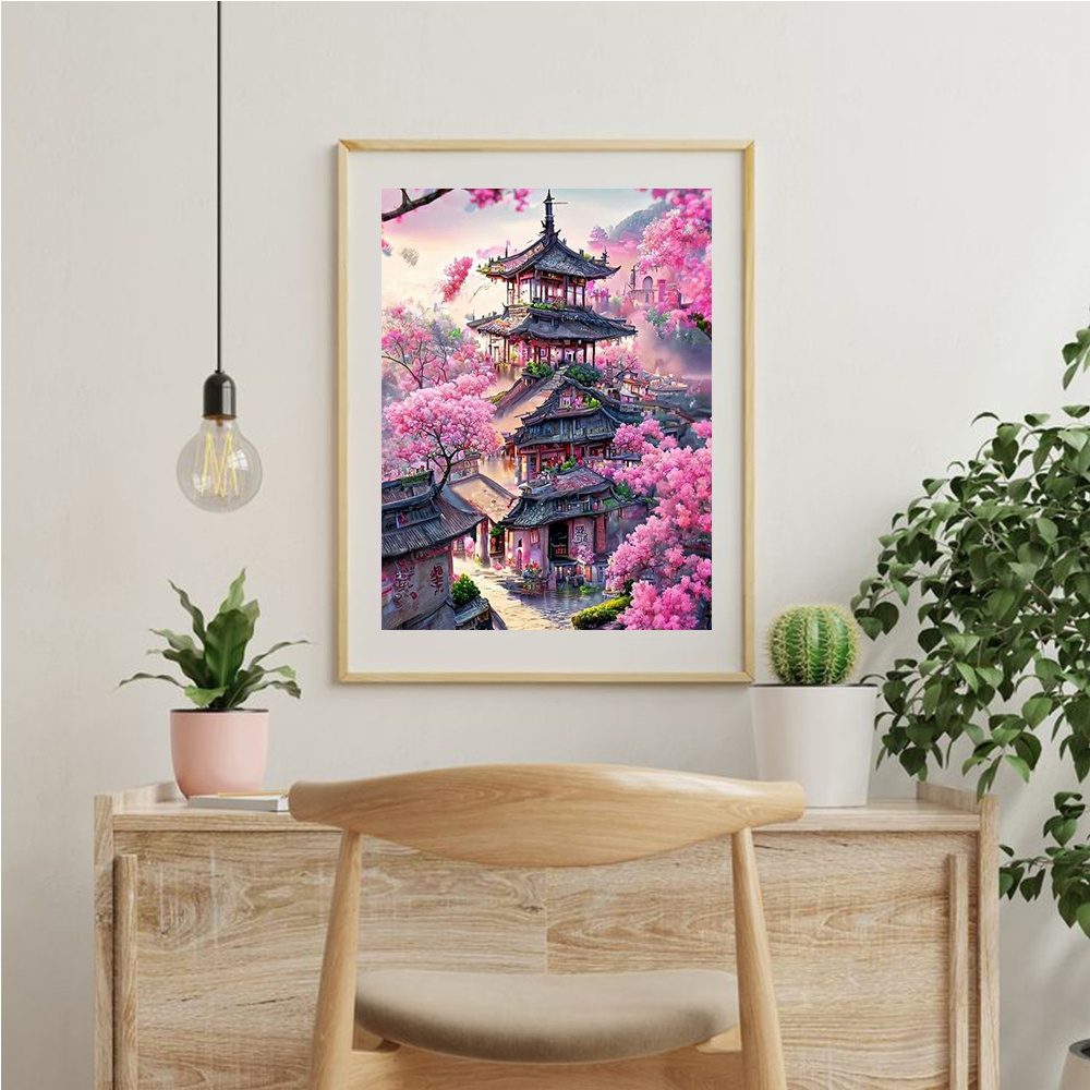 Momoart elmas nakış ev manzara - Photo Mosaic Print incelemesi ve fiyatı