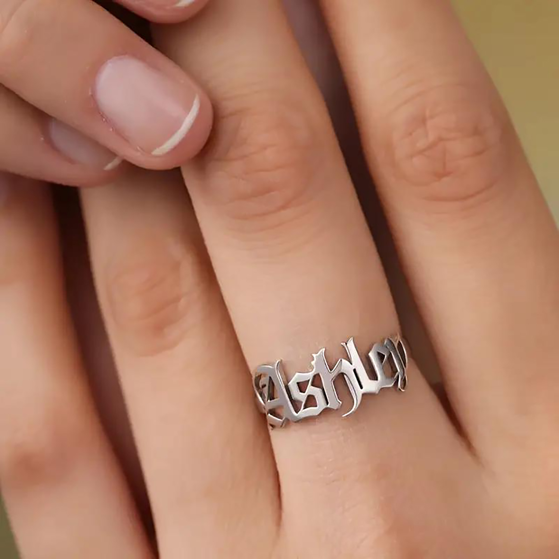 Özel Altın Yüzük Kadın Gotik Y - Initial Ring Custom incelemesi ve fiyatı