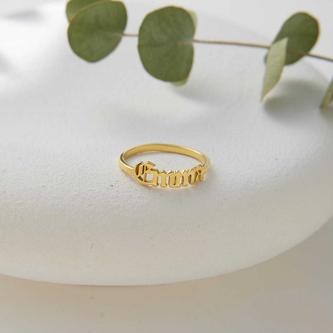 Özel Altın Yüzük Kadın Gotik Y - Initial Ring Custom incelemesi ve fiyatı