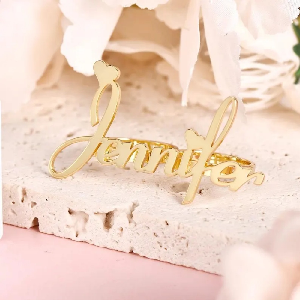 LeeChee Kişiselleştirilmiş İki - Initial Ring Custom incelemesi ve fiyatı