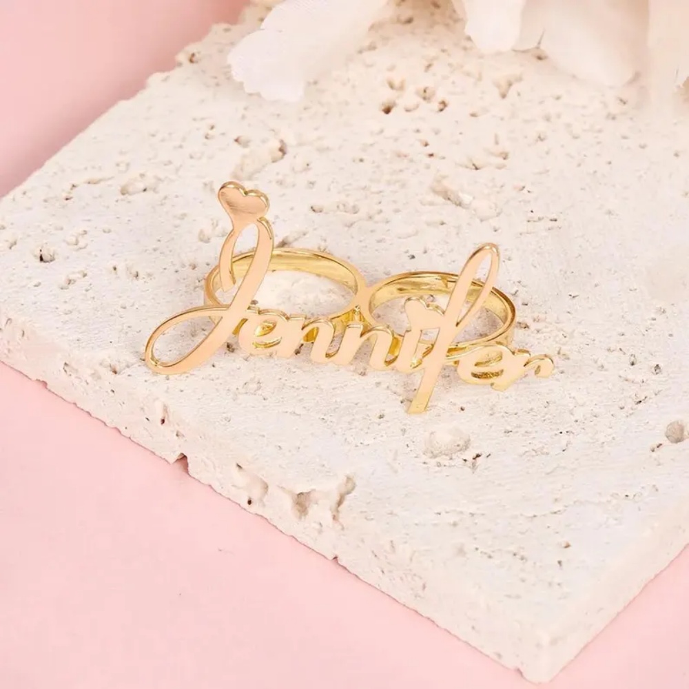 LeeChee Kişiselleştirilmiş İki - Initial Ring Custom incelemesi ve fiyatı